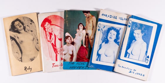 5 VINTAGE ADULT EROTICA BOOKS