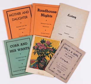 6 VINTAGE ADULT EROTICA BOOKS