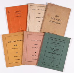 6 VINTAGE EROTICA ADULT BOOKS