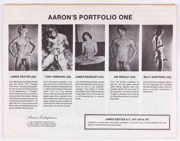 AARON'S PORTFOLIO ONE TO ELEVEN GAY NUDE PHOTOGRAPHY