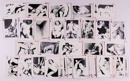 VINTAGE 1940S ADULT SEX PLAYING CARD DECK