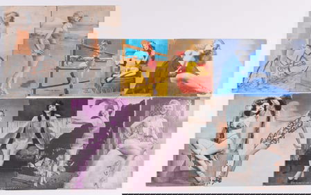 VINTAGE PIN-UP GIRLS PHOTO CARDS