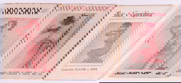 VINTAGE SPANISH ADULT EROTICA BOOKS 'PLEASURE & ART'