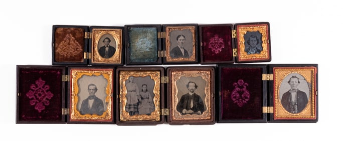 7 TINTYPES AND AMBROTYPES