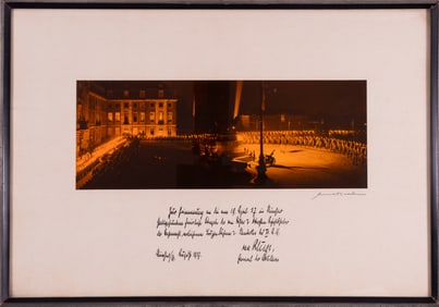 WWII GERMAN BARRACKS PRESENTATION PHOTO GENERAL VON KLUGE