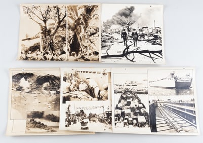 5 WWII PACIFIC THEATER PHILIPPINES LARGE PHOTOS