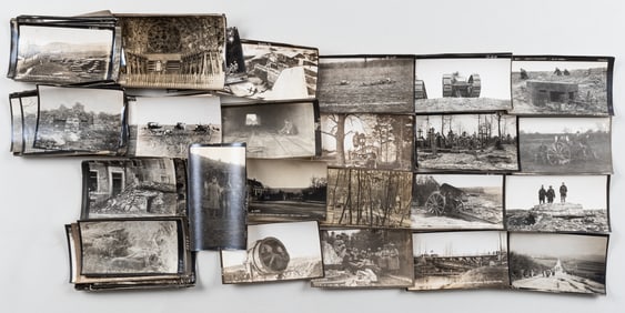 90 ORIGINAL WWI WESTERN FRONT PHOTOGRAPHS