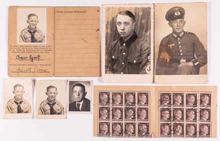 HITLER YOUTH PHOTOS AND DOCUMENTS