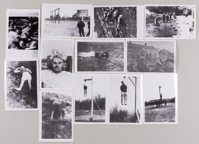 12 PHOTOGRAPHS OF HOLOCAUST NAZI ATROCITIES