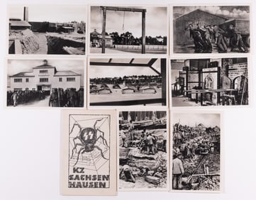 8 KZ SACHSENHAUSEN POSTCARDS