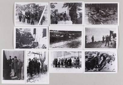 9 PHOTOGRAPHS OF HOLOCAUST NAZI ATROCITIES
