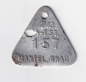 BUCHENWALD SS CLOTHING TAG