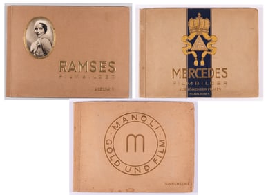 GERMAN SILENT FILM CIGARETTE CARD ALBUMS (3)