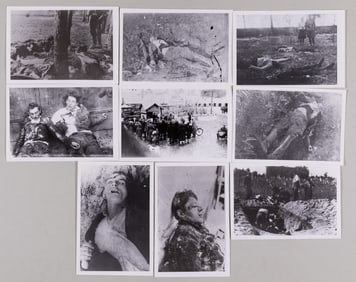9 PHOTOGRAPHS OF HOLOCAUST NAZI ATROCITIES