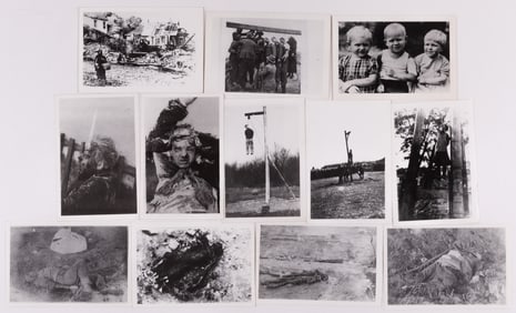 12 PHOTOGRAPHS OF NAZI ATROCITIES