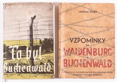 2 BUCHENWALD CONCENTRATION CAMP CZECH BOOKS
