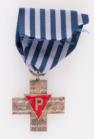 POLISH AUSCHWITZ CROSS MEDAL HOLOCAUST SURVIVOR (PRL)
