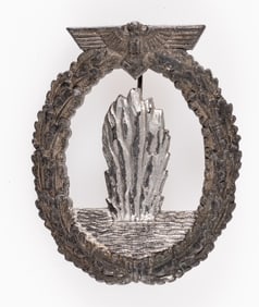 KRIEGSMARINE MINESWEEPER BADGE ADOLF SCHOLZE