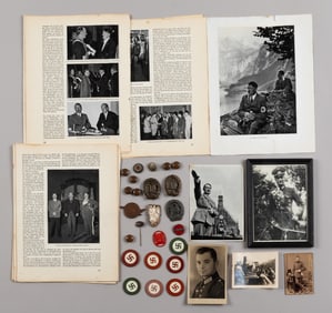 WWII GERMAN BADGES AND EPHEMERA