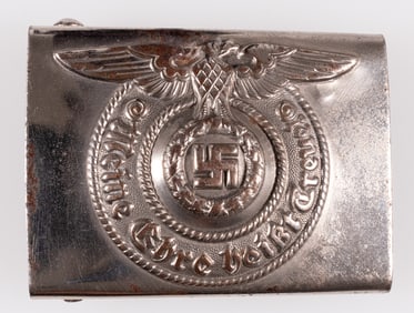 WAFFEN-SS ASSMANN BELT BUCKLE RZM 155/43