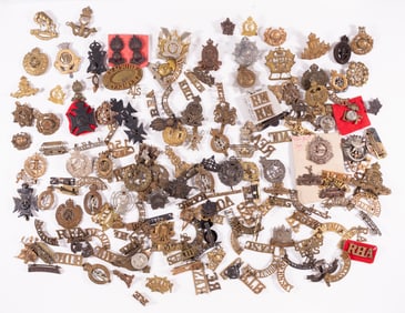 180 WWI WWII BRITISH CANADIAN AND AUSTRALIAN BADGES