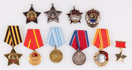 10 SET OF SOVIET DECORATIONS