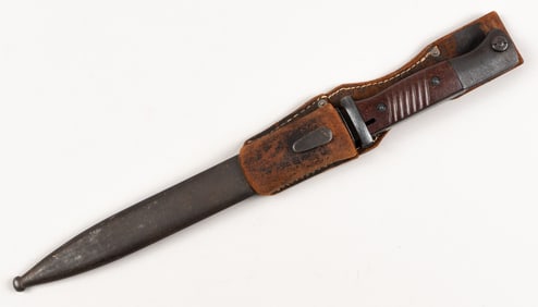 WWII GERMAN EICKHORN SOLINGEN KAR98 BAYONET W/ SCABBARD AND FROG