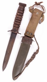 RARE US M3 COMBAT KNIFE ROBESON CUTLERY CO. W/ M8 SCABBARD