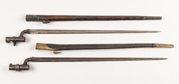 2 BRITISH MARTINI-HENRY BAYONET WITH SCABBARD