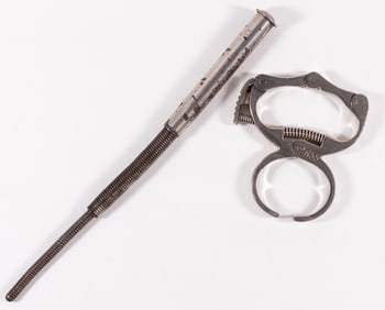 WEST GERMAN POLICE NIPPER CUFF AND TELESCOPIC SPRING BATON