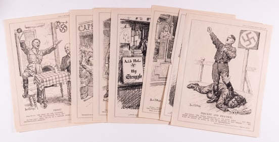 7 ANTI-HITLER PROPAGANDA CARTOONS