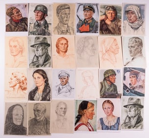 25 THIRD REICH WILLRICH POSTCARDS