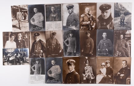 20 WWI AVIATION POSTCARDS SANKE AND OTHERS