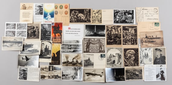 WWII GERMAN POSTCARDS AND WHW VIGNETTES