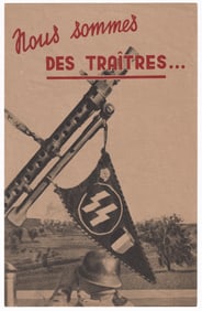 WAFFEN-SS WALLOON LEGION RECRUITMENT PROPAGANDA FLYER