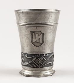 WAFFEN-SS PEWTER SCHNAPPS CUP