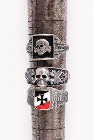 GERMAN WAFFEN-SS RINGS (3)