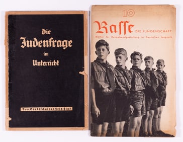 2 WWII GERMAN HITLER YOUTH RACIAL STUDIES BOOKS