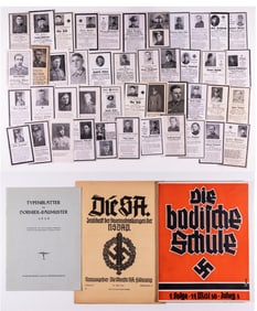 44 WWII GERMAN DEATH CARDS