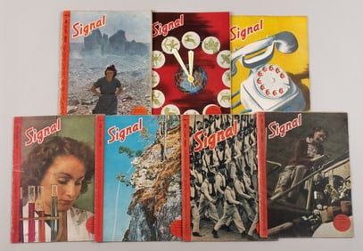 7 WWII GERMAN SIGNAL MAGAZINES