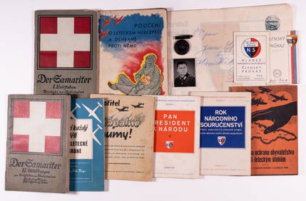 WWII CZECH NATIONAL PARTNERSHIP PARTY EPHEMERA