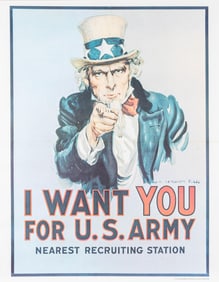 UNCLE SAM VIETNAM I WANT YOU FOR US ARMY BY JAMES MONTGOMERY FLAGG