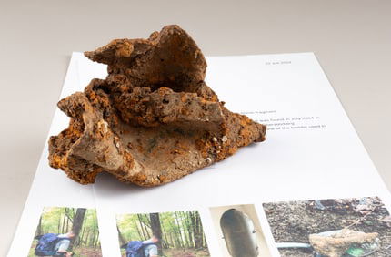 500 KG BOMB FRAGMENT FROM HITLER'S BERGHOF