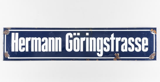 HERMANN GORING STREET SIGN