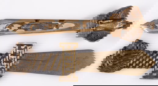 2 WWII ITALIAN BRONZE SWORD DISPLAYS