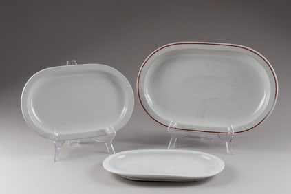 3 GERMAN THIRD REICH DAF PORCELAIN PLATES