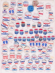 NIXON AND AGNEW CAMPAIGN BUTTONS