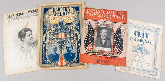 WILLIAM MCKINLEY 1897 HARPER'S INAUGURATION ISSUE W/ PATRIOTIC SONGBOOKS