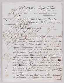 NAPOLEON BONAPARTE SIGNED CHIEF OF LEGION DOCUMENT