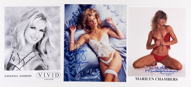PORN STARS MARILYN CHAMBERS, GINGER LYNN, AND SAVANNA SAMSON